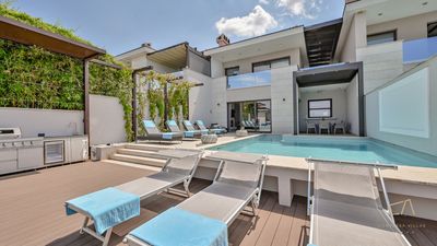 Seafront Villa Prova 2 with a top view, indoor and outdoor pool on Krk