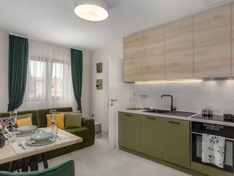 Stylish apartment Olivia with a sea view in a quiet village on Krk