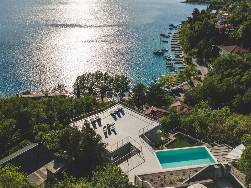 Stunning Villa Grace with a sea view and a pool in Jadranovo