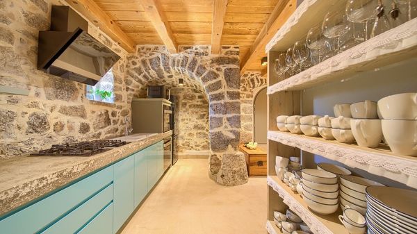 Stone Villa Jerini House with an outdoor pool and wellness on Krk