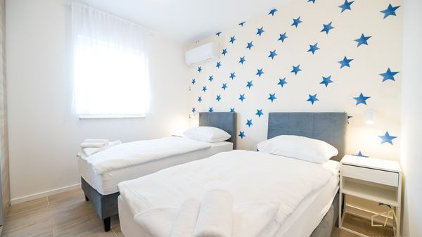 Premium apartment Loma 3 with a pool and garden on Krk