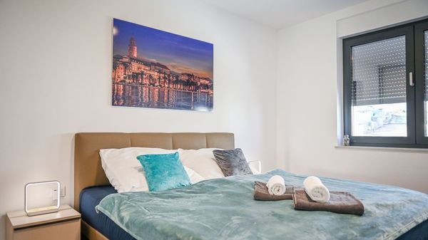 Apartman Blue Sea s pogledom na more i bazenom