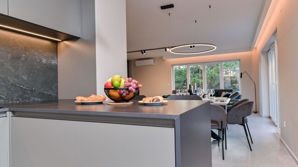 Modern apartment Lacrima 4 in villa with a pool on Krk