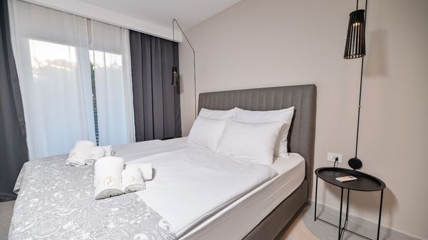 Modern apartment Lacrima 4 in villa with a pool on Krk