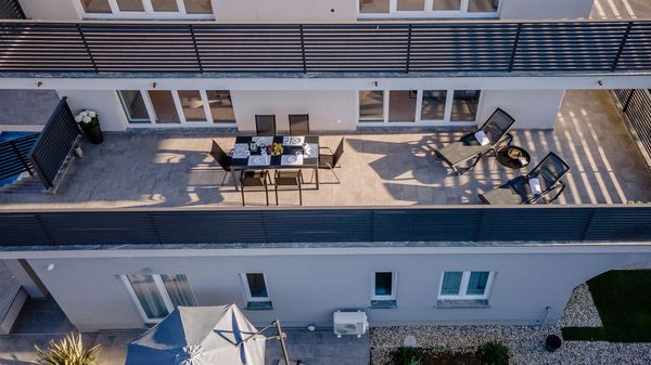 Modern apartment Lacrima 4 in villa with a pool on Krk