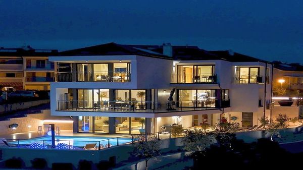The Grand View Villa with a heated pool, gym & wellness zone on Krk