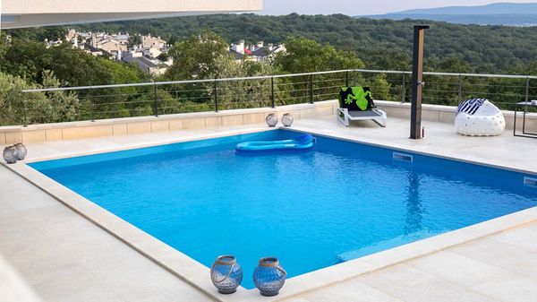 The Grand View Villa with a heated pool, gym & wellness zone on Krk