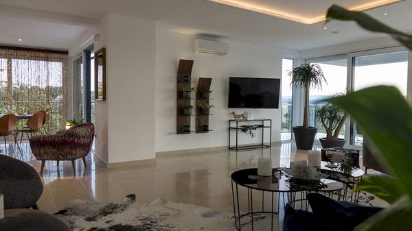 The Grand View Villa with a heated pool, gym & wellness zone on Krk
