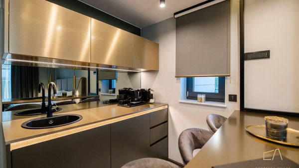 Elegantan studio apartman S7 s pogledom na bazen u Villi Curiera na Krku