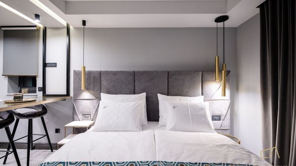 Elegantan studio apartman S7 s pogledom na bazen u Villi Curiera na Krku