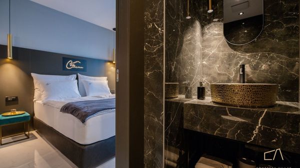 Schöne Ferienwohnung Studio S1 in der Villa Curiera mit Pool auf Krk