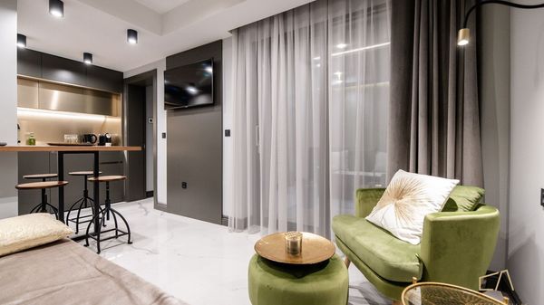 Schöne Ferienwohnung Studio S1 in der Villa Curiera mit Pool auf Krk