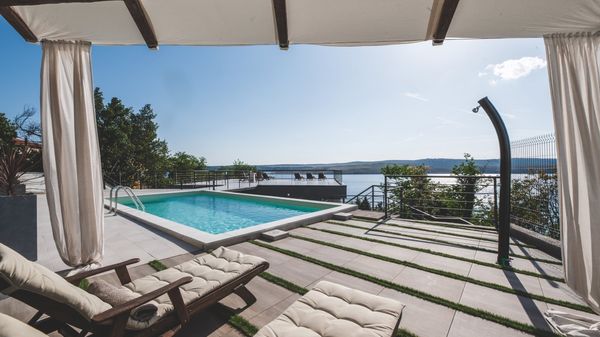 Stunning Villa Grace with a sea view and a pool in Jadranovo