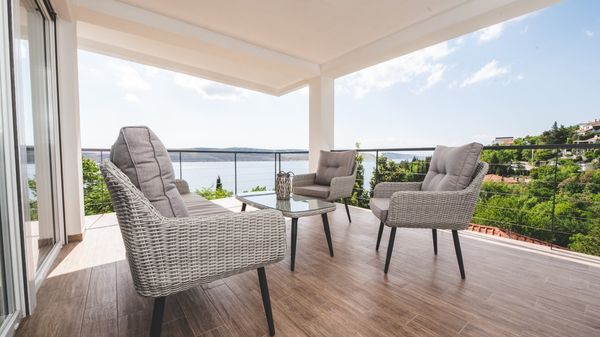 Stunning Villa Grace with a sea view and a pool in Jadranovo