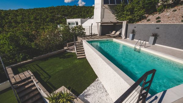 Stunning Villa Grace with a sea view and a pool in Jadranovo