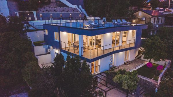 Stunning Villa Grace with a sea view and a pool in Jadranovo