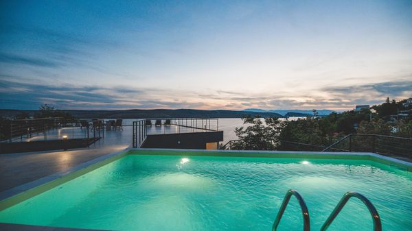 Stunning Villa Grace with a sea view and a pool in Jadranovo