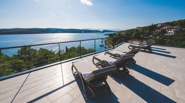 Stunning Villa Grace with a sea view and a pool in Jadranovo