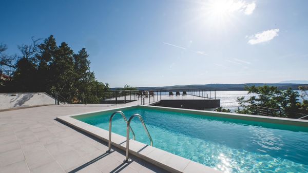 Stunning Villa Grace with a sea view and a pool in Jadranovo