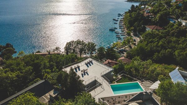 Stunning Villa Grace with a sea view and a pool in Jadranovo