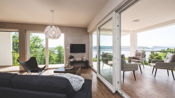 Stunning Villa Grace with a sea view and a pool in Jadranovo
