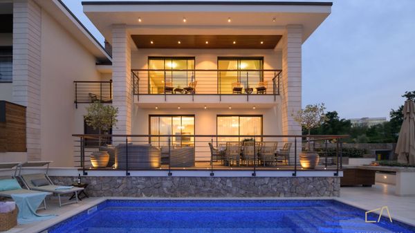 Beachfront Villa Marconica with a sea view and a pool on Krk