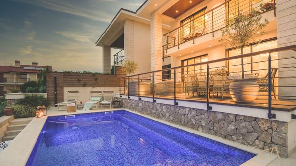 Beachfront Villa Marconica with a sea view and a pool on Krk