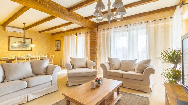 Traditional style Villa Maša with a pool and a 'tavern' on Krk