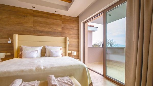 Seafront Villa Prova 1 with a sea view, indoor & outdoor pool on Krk