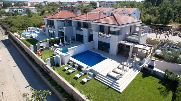 Seafront Villa Prova 1 with a sea view, indoor & outdoor pool on Krk