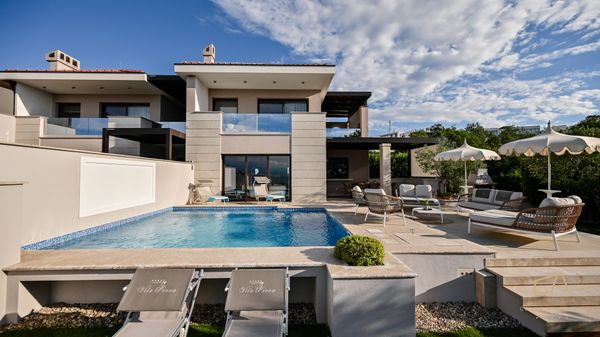 Seafront Villa Prova 1 with a sea view, indoor & outdoor pool on Krk