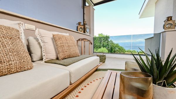 Seafront Villa Prova 1 with a sea view, indoor & outdoor pool on Krk