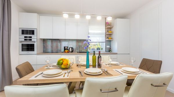 Stone house Villa Roko with a sea view and an outdoor pool on Krk