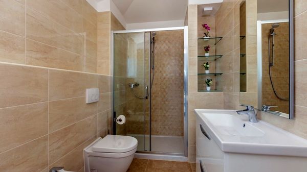Stone house Villa Roko with a sea view and an outdoor pool on Krk