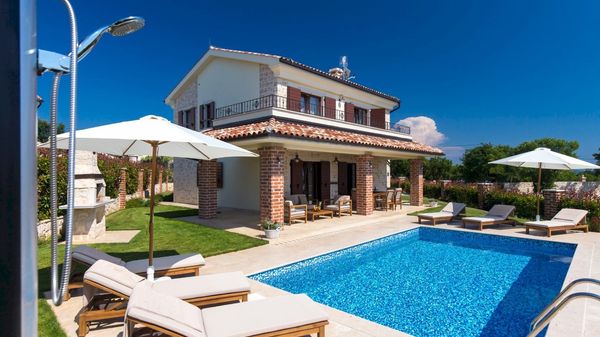 Traditional style Villa Suza with an outdoor pool on Krk