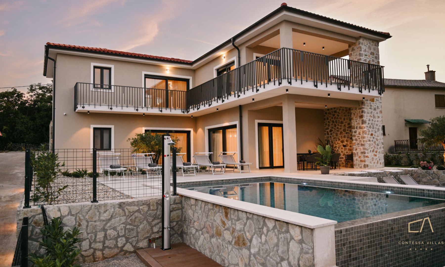 Luxury villa Figa II with an outdoor pool